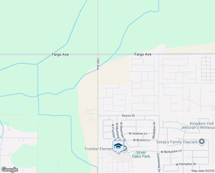 map of restaurants, bars, coffee shops, grocery stores, and more near 8210 13th Avenue in Hanford