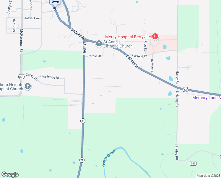 map of restaurants, bars, coffee shops, grocery stores, and more near 204 Pleasant Avenue in Berryville