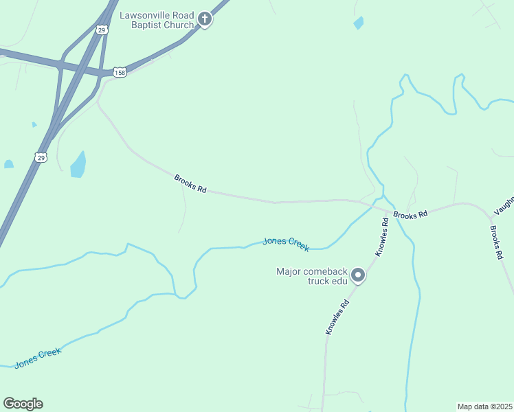 map of restaurants, bars, coffee shops, grocery stores, and more near 664 Brooks Road in Reidsville