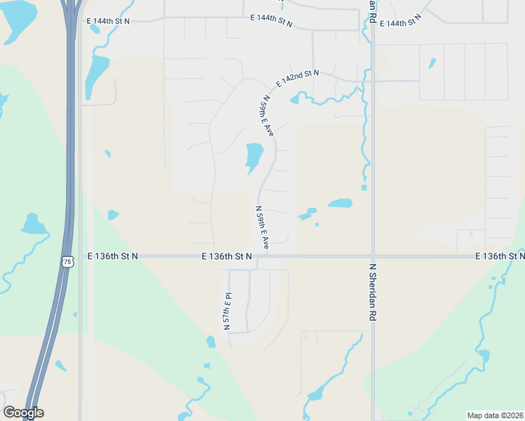 map of restaurants, bars, coffee shops, grocery stores, and more near 5926 East 138th Street North in Collinsville