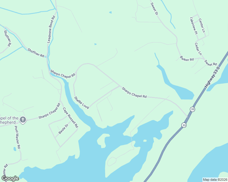 map of restaurants, bars, coffee shops, grocery stores, and more near 106 Shelby Loop in New Tazewell