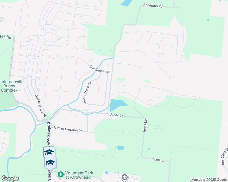 map of restaurants, bars, coffee shops, grocery stores, and more near 1350 Anderson Road in Hendersonville