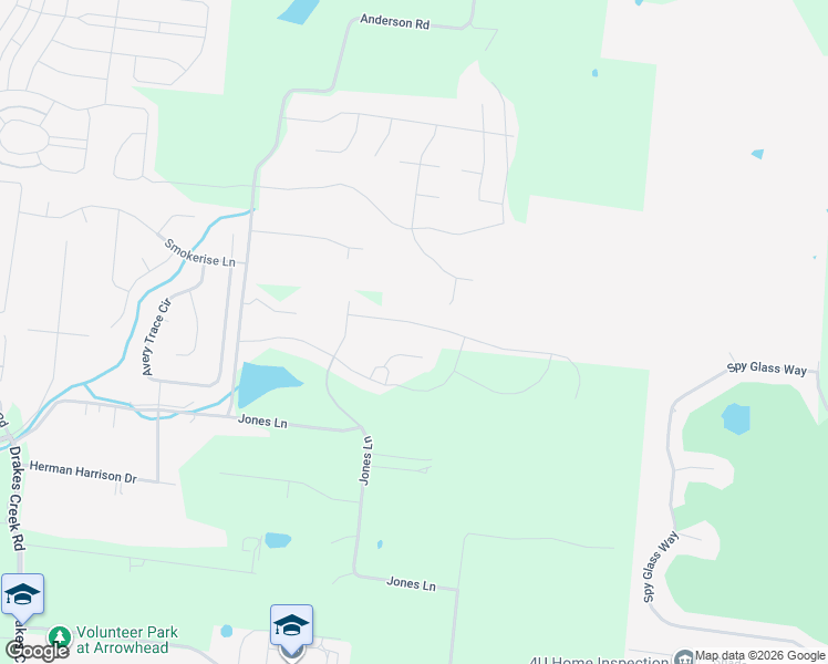 map of restaurants, bars, coffee shops, grocery stores, and more near 512 Jones Lane in Hendersonville