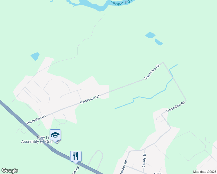 map of restaurants, bars, coffee shops, grocery stores, and more near 931 Horseshoe Road in Elizabeth City