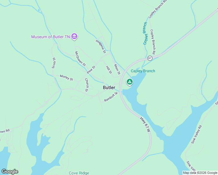 map of restaurants, bars, coffee shops, grocery stores, and more near in Butler