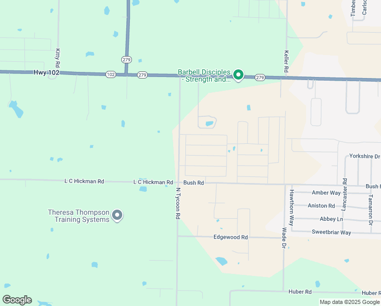 map of restaurants, bars, coffee shops, grocery stores, and more near 9300 North Tycoon Road in Centerton