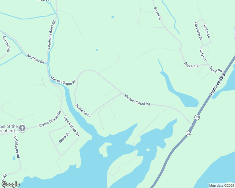 map of restaurants, bars, coffee shops, grocery stores, and more near 106 Shelby Loop in New Tazewell