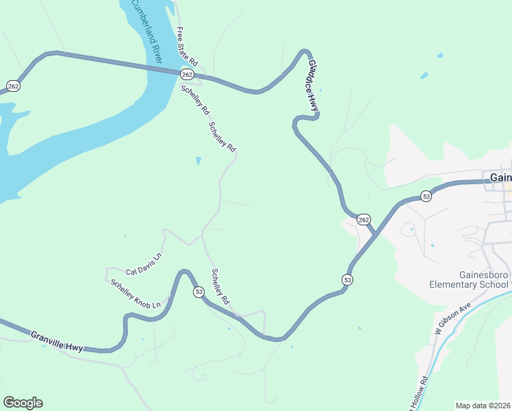 map of restaurants, bars, coffee shops, grocery stores, and more near 268 Schelley Road in Gainesboro