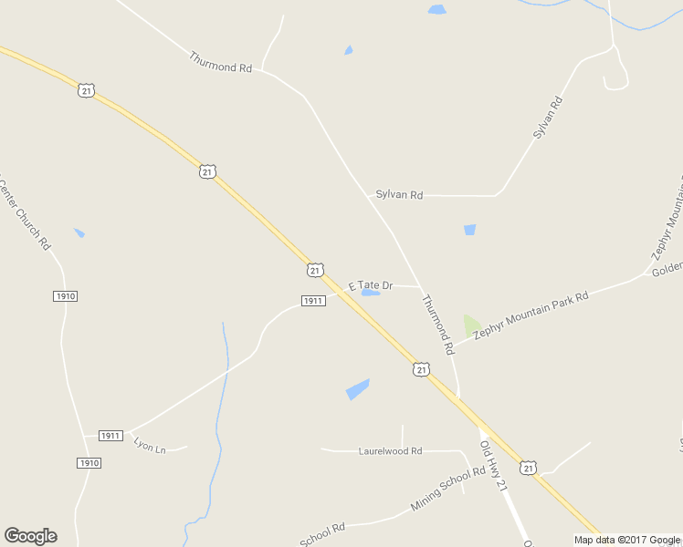 map of restaurants, bars, coffee shops, grocery stores, and more near 574 U.S. 21 in Thurmond