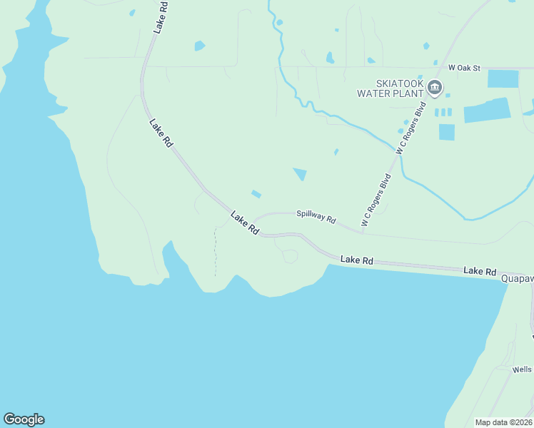 map of restaurants, bars, coffee shops, grocery stores, and more near West C Rogers Boulevard in Skiatook