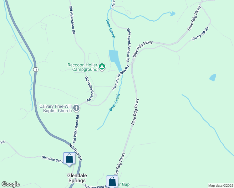 map of restaurants, bars, coffee shops, grocery stores, and more near 338 Raccoon Hollow Road in Jefferson
