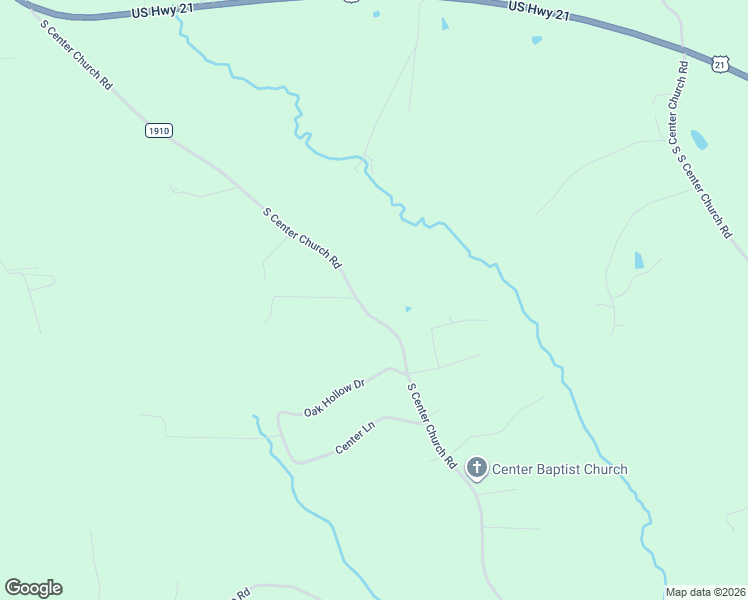 map of restaurants, bars, coffee shops, grocery stores, and more near 3435 South Center Church Road in Thurmond