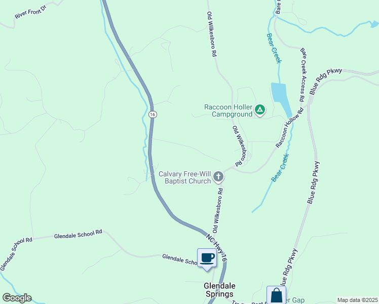 map of restaurants, bars, coffee shops, grocery stores, and more near 294 Oak View Drive in Jefferson