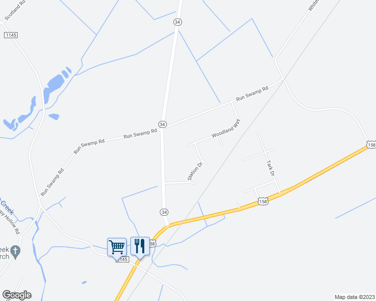 map of restaurants, bars, coffee shops, grocery stores, and more near 137 Woodland Way in Camden