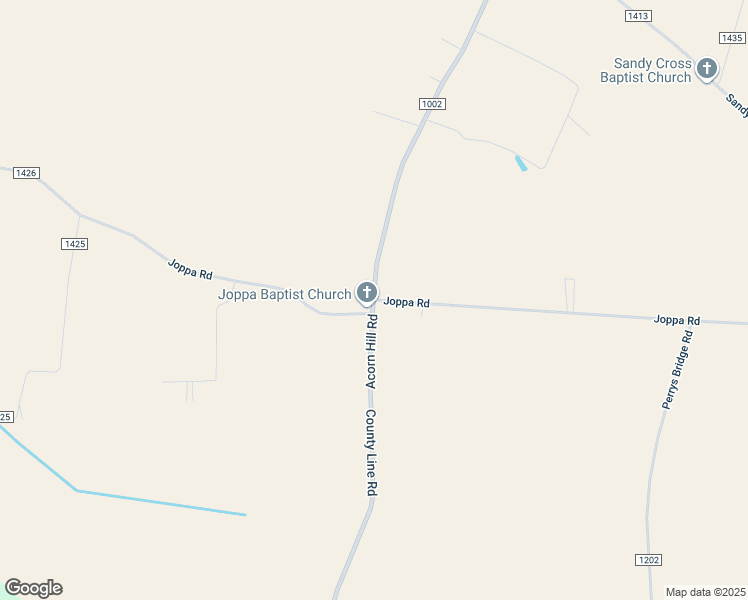 map of restaurants, bars, coffee shops, grocery stores, and more near Joppa Road in Hobbsville