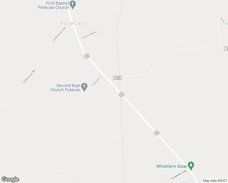 map of restaurants, bars, coffee shops, grocery stores, and more near 2899 North Carolina 35 in Woodland