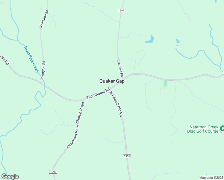 map of restaurants, bars, coffee shops, grocery stores, and more near 2308 Flat Shoals Road in Germanton