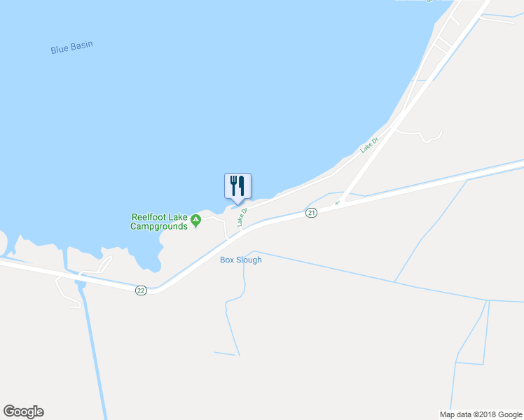 map of restaurants, bars, coffee shops, grocery stores, and more near 842 Lake Drive in Hornbeak