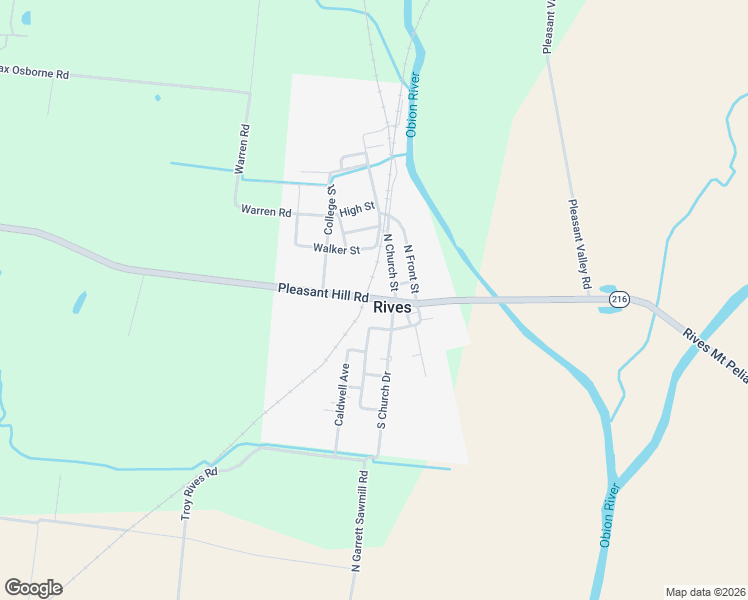 map of restaurants, bars, coffee shops, grocery stores, and more near 3409 W Cross St in Rives