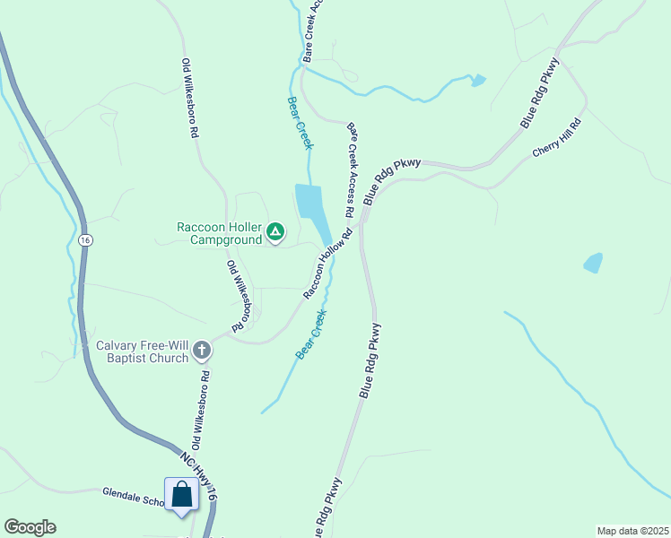 map of restaurants, bars, coffee shops, grocery stores, and more near 524 Raccoon Hollow Road in Jefferson
