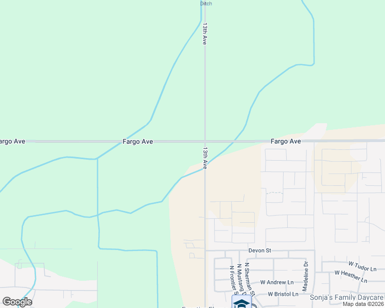 map of restaurants, bars, coffee shops, grocery stores, and more near 13101-13399 Fargo Avenue in Hanford