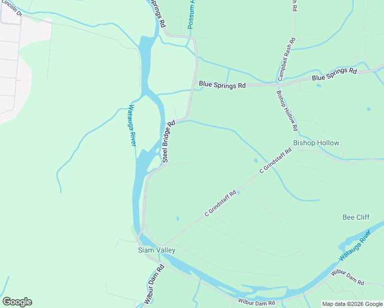 map of restaurants, bars, coffee shops, grocery stores, and more near 292 Steel Bridge Road in Elizabethton