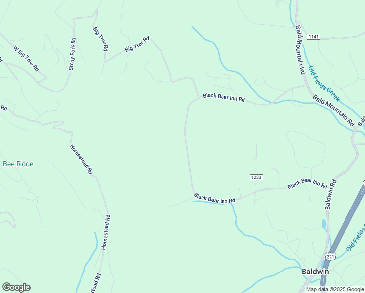map of restaurants, bars, coffee shops, grocery stores, and more near 1045 Black Bear Inn Road in West Jefferson