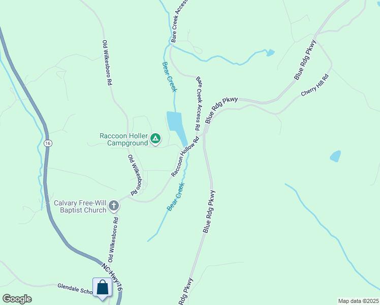 map of restaurants, bars, coffee shops, grocery stores, and more near 524 Raccoon Hollow Road in Jefferson