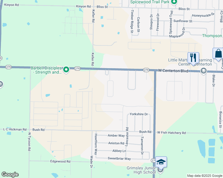 map of restaurants, bars, coffee shops, grocery stores, and more near 324 Graystone Circle in Centerton