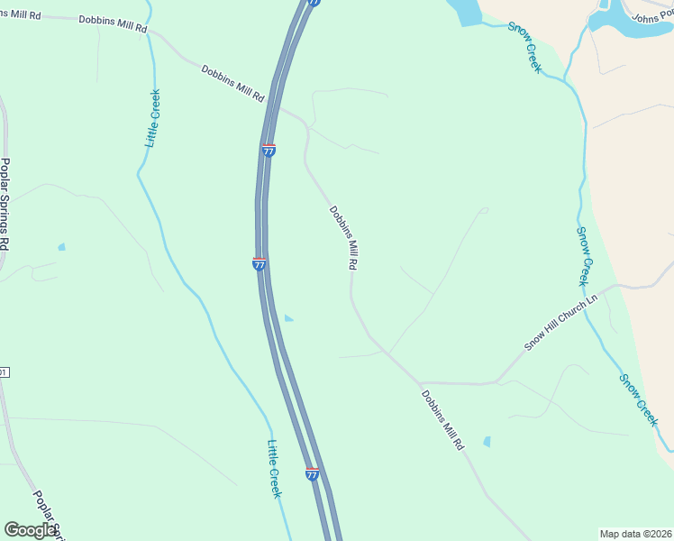 map of restaurants, bars, coffee shops, grocery stores, and more near 1989 Dobbins Mill Road in Elkin