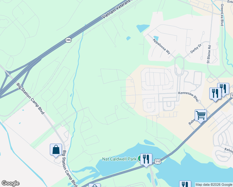 map of restaurants, bars, coffee shops, grocery stores, and more near 31E Lane Avenue in Gallatin