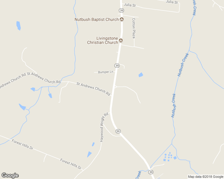 map of restaurants, bars, coffee shops, grocery stores, and more near 2371 North Carolina 39 in Henderson