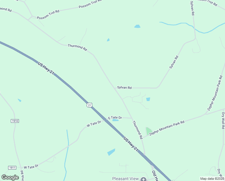 map of restaurants, bars, coffee shops, grocery stores, and more near 717 Thurmond Road in Thurmond