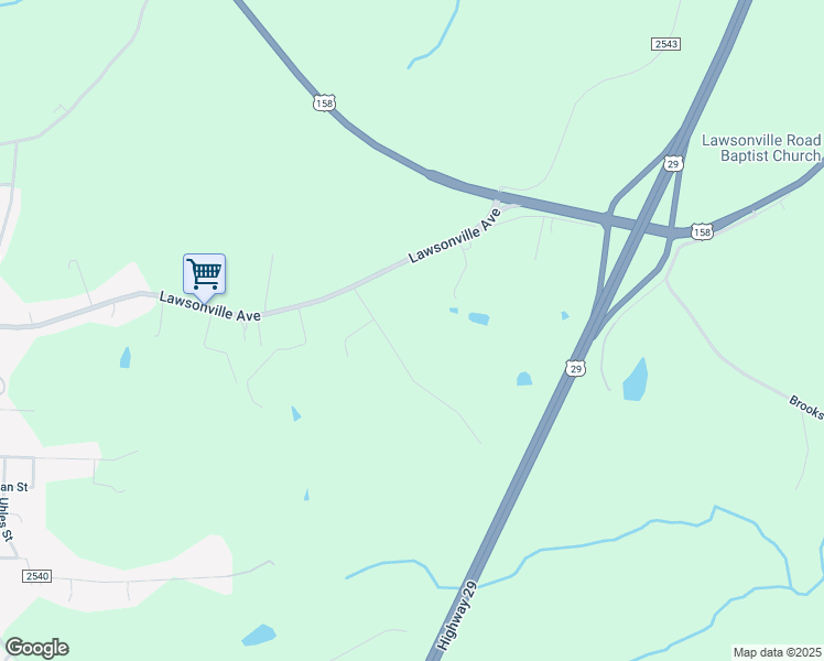 map of restaurants, bars, coffee shops, grocery stores, and more near 607 Mangum Road in Reidsville