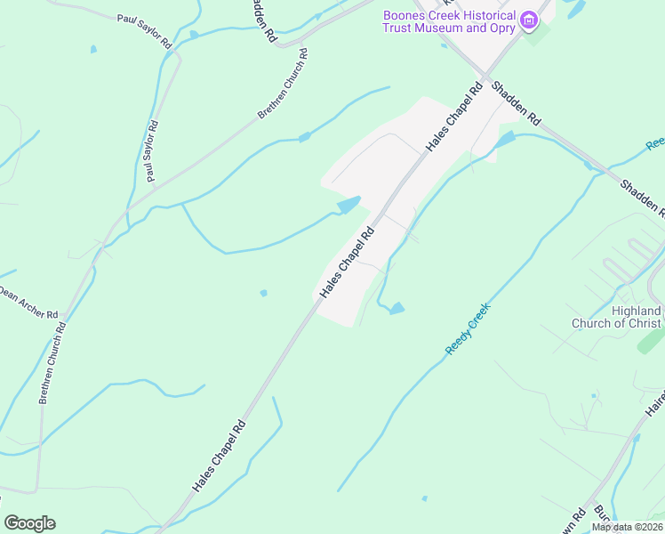 map of restaurants, bars, coffee shops, grocery stores, and more near 809 Hales Chapel Road in Jonesborough