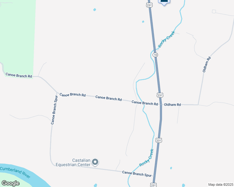 map of restaurants, bars, coffee shops, grocery stores, and more near 10350 Canoe Branch Road in Castalian Springs