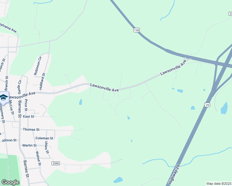 map of restaurants, bars, coffee shops, grocery stores, and more near 919 Lawsonville Avenue in Reidsville