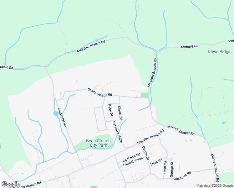 map of restaurants, bars, coffee shops, grocery stores, and more near 533 Sanita Village Road in Bean Station