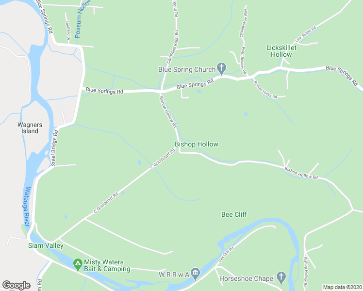 map of restaurants, bars, coffee shops, grocery stores, and more near 161 Bishop Hollow Road in Elizabethton