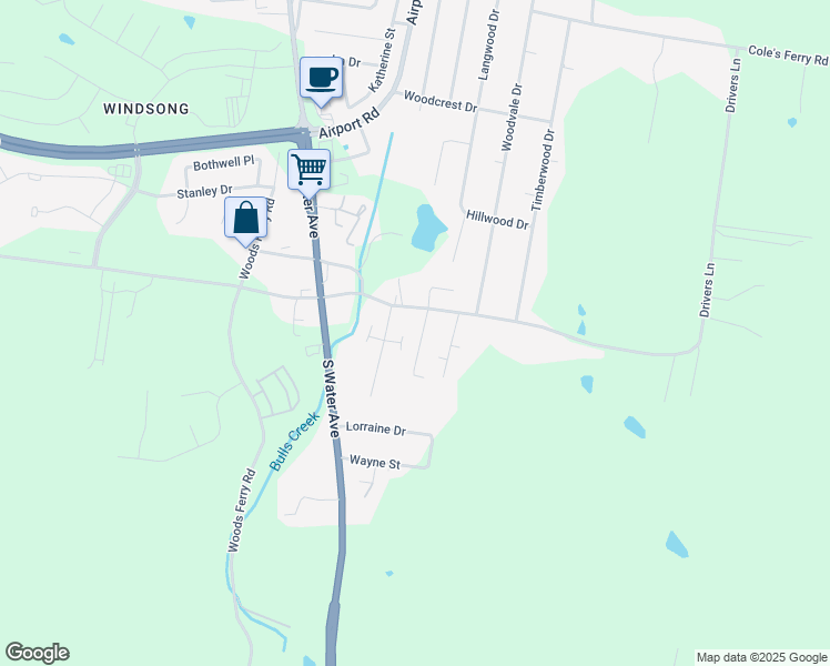 map of restaurants, bars, coffee shops, grocery stores, and more near 6 Applewood Court in Gallatin