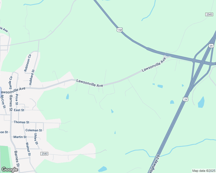 map of restaurants, bars, coffee shops, grocery stores, and more near 927 Lawsonville Avenue in Reidsville