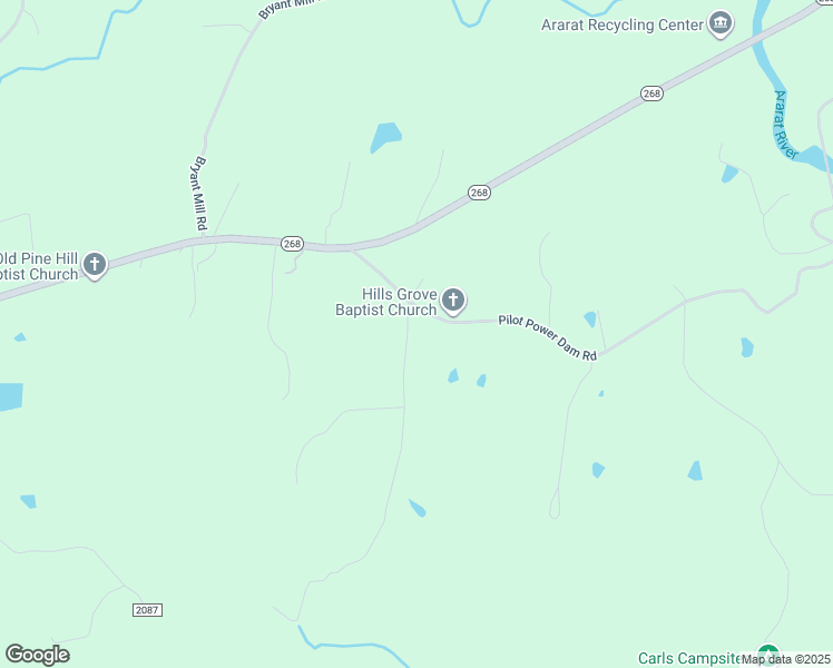 map of restaurants, bars, coffee shops, grocery stores, and more near 158 Nichols Road in Pilot Mountain