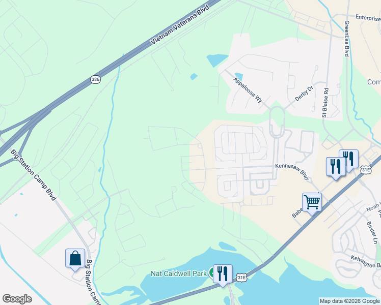 map of restaurants, bars, coffee shops, grocery stores, and more near 1786 Highway 31 East in Gallatin