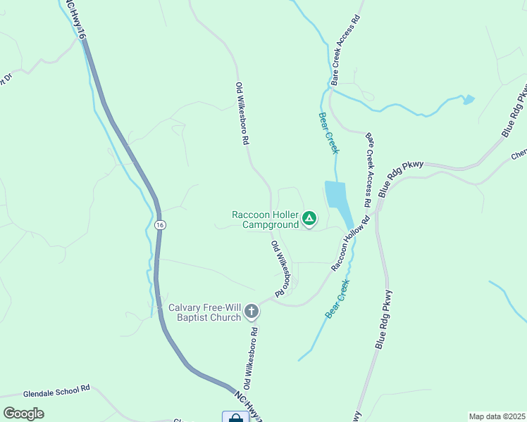 map of restaurants, bars, coffee shops, grocery stores, and more near 2602 Old Wilkesboro Road in Jefferson