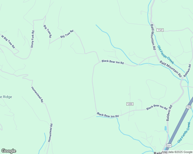 map of restaurants, bars, coffee shops, grocery stores, and more near 1156 Black Bear Inn Road in West Jefferson