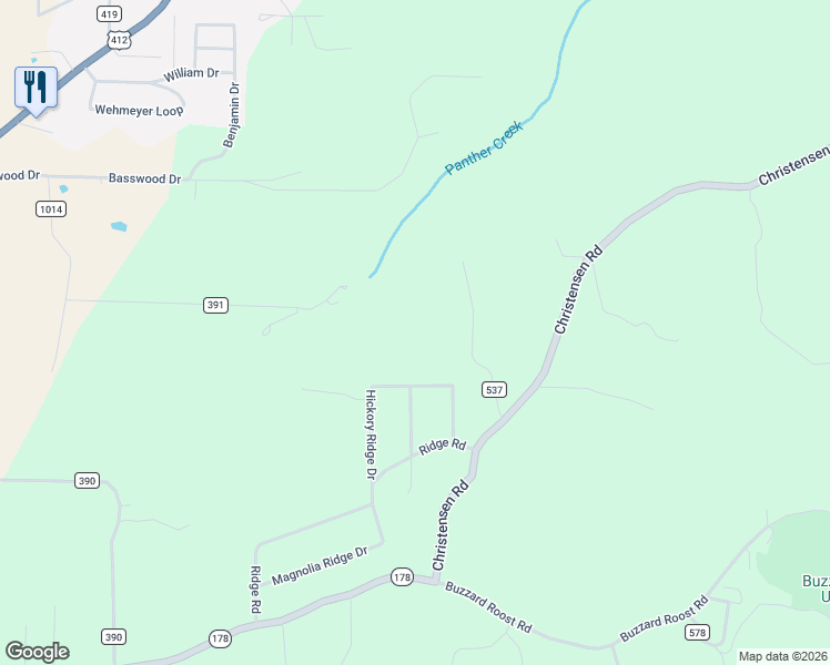 map of restaurants, bars, coffee shops, grocery stores, and more near 52 Pine Cone Drive in Mountain Home
