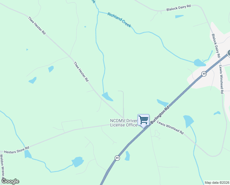 map of restaurants, bars, coffee shops, grocery stores, and more near 2325 Thee Hester Road in Roxboro