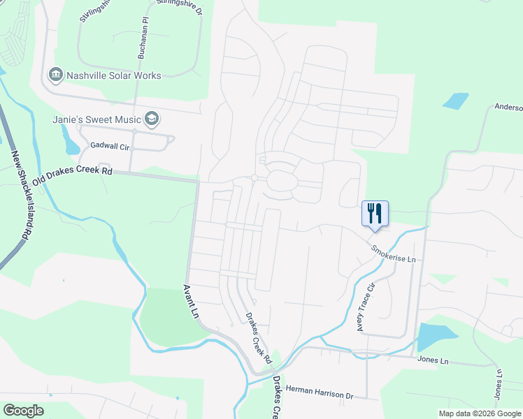 map of restaurants, bars, coffee shops, grocery stores, and more near 168 Ashington Circle in Hendersonville
