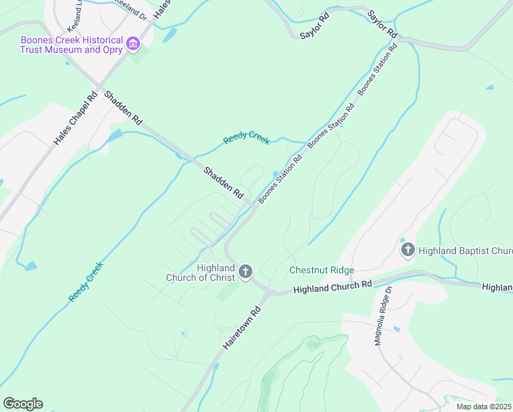 map of restaurants, bars, coffee shops, grocery stores, and more near 23 Boones Station Road in Johnson City