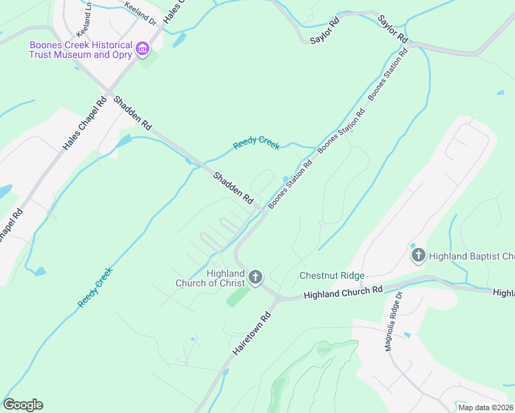 map of restaurants, bars, coffee shops, grocery stores, and more near 104 Shadden Road in Johnson City